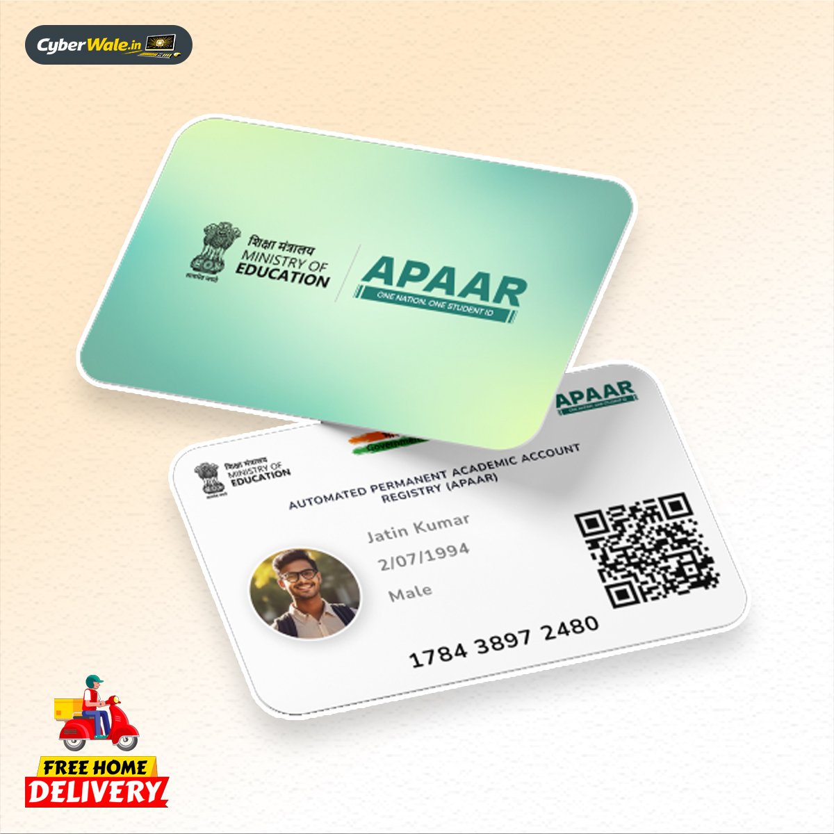 ABC/ Apaar Card PVC Printing – Just ₹99 & FREE Home Delivery