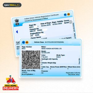Vehicle RC Card Printing – Just ₹99 & FREE Home Delivery